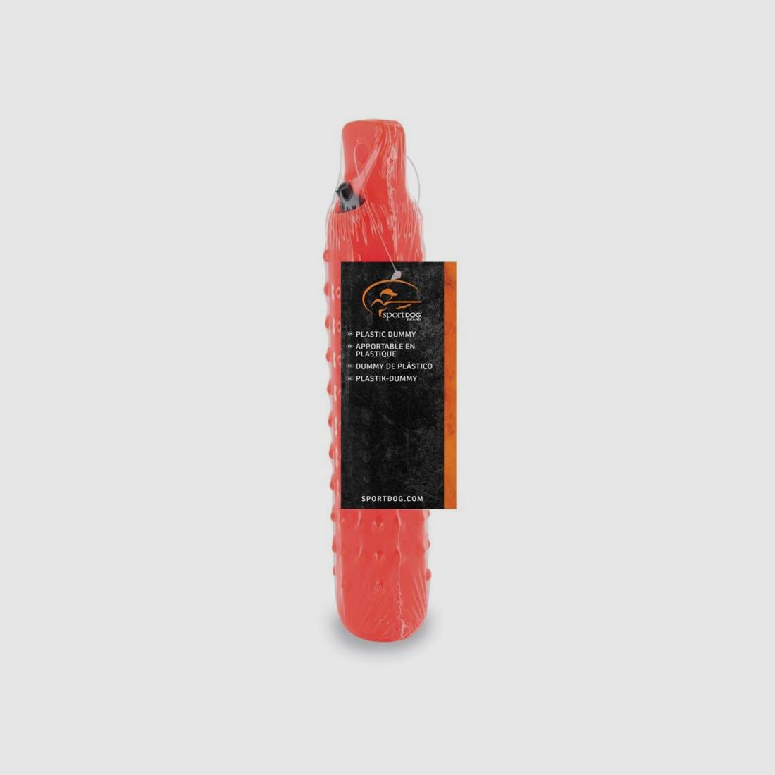 Kunststoff Hunde Dummy Orange