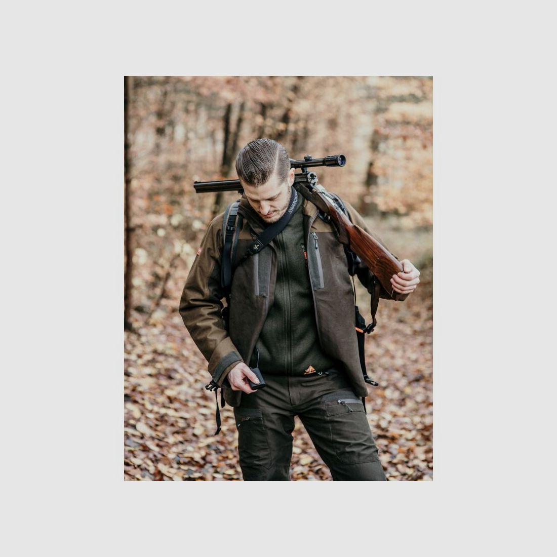 Alpenheat Beheizte Fleece Weste Grün Melange