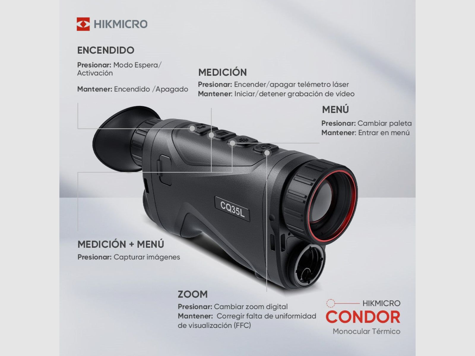 HIKMICRO Condor CH35L Wärmebildmonokular mit Laserentfernungsmesser, Bild 6 von 8