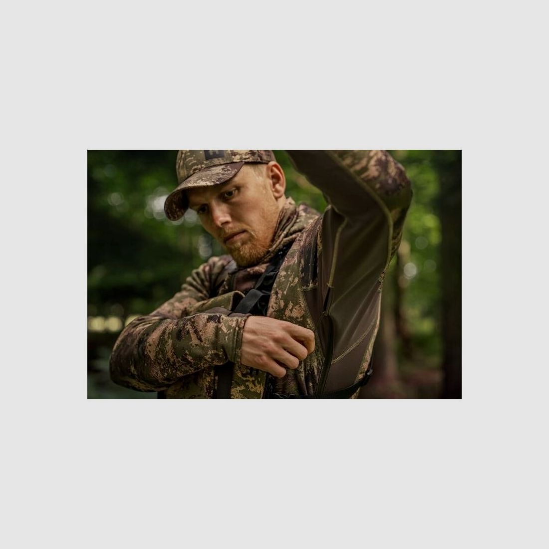 Härkila Herren Fleecehoodie Deer Stalker Camo