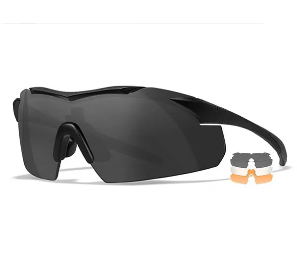 Gafas de tiro Wiley X VAPOR 2.5 Grey / Clear / Light Rust Matte Black Frame, imagen 1 de 2