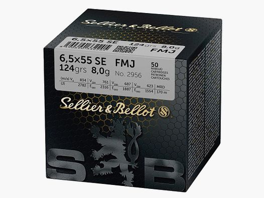 Sellier & Bellot Full Metal Jacket - Kal. 6.5x55 SE