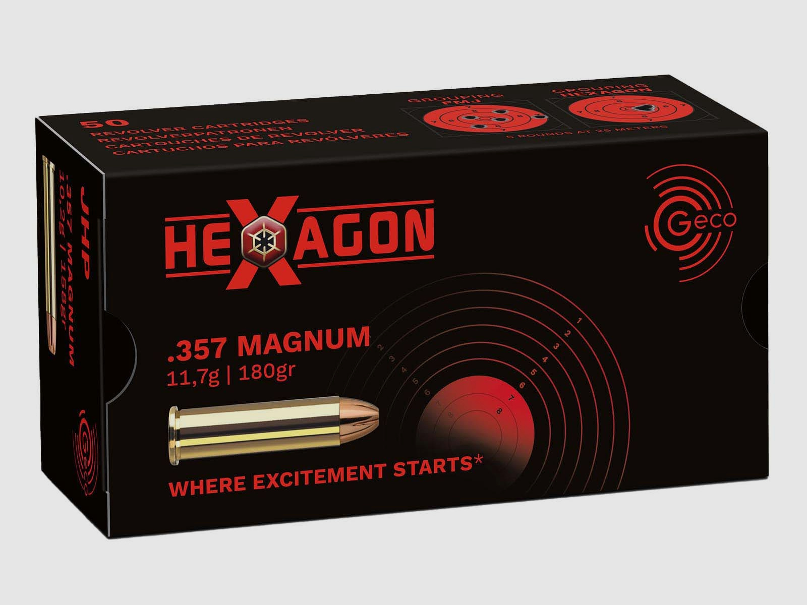 Geco .357Mag Hexagon 11,7g - 180gr