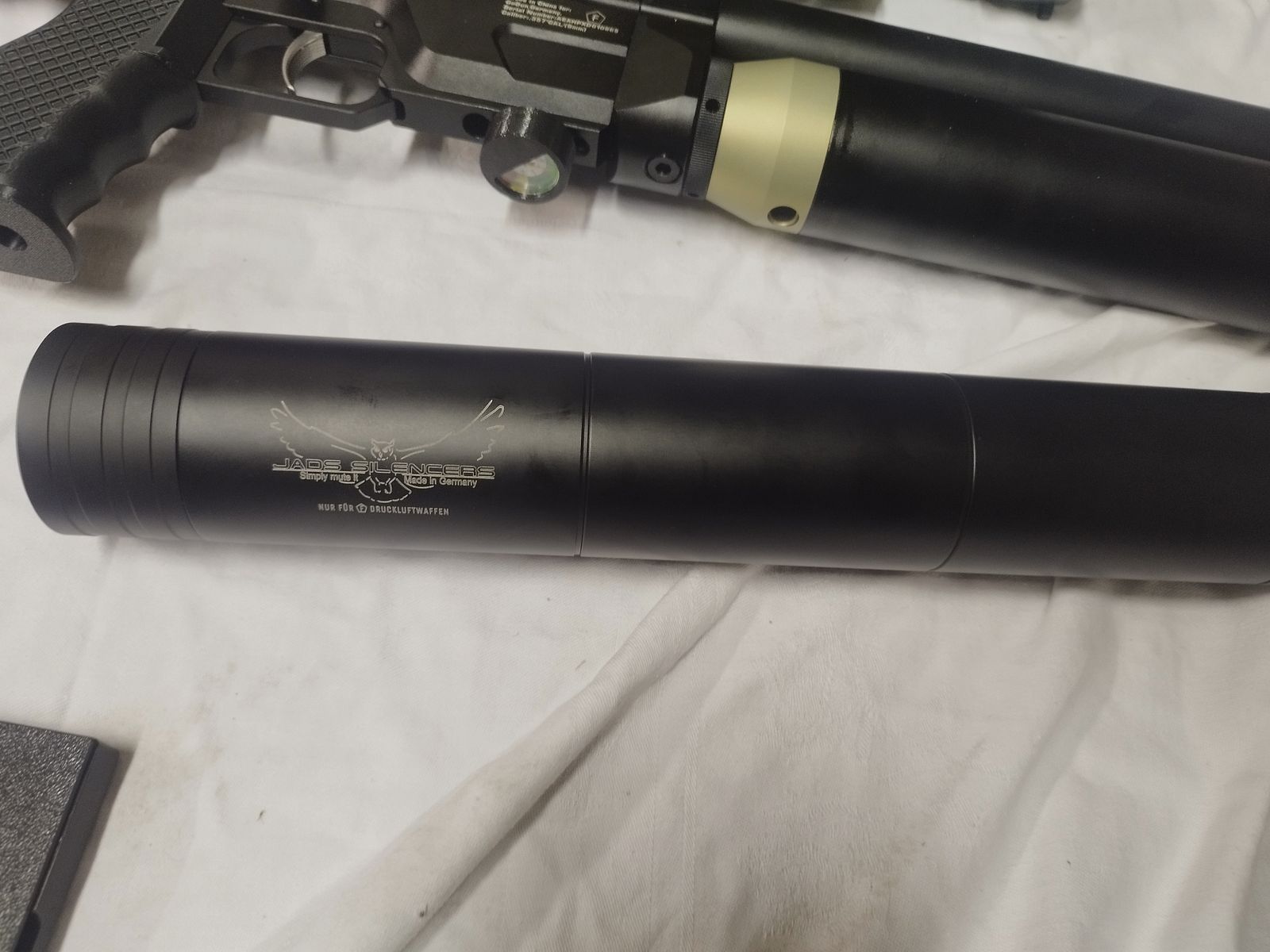 AEA HP Max MK2 Jads suppressor + extender, bullets, accessories