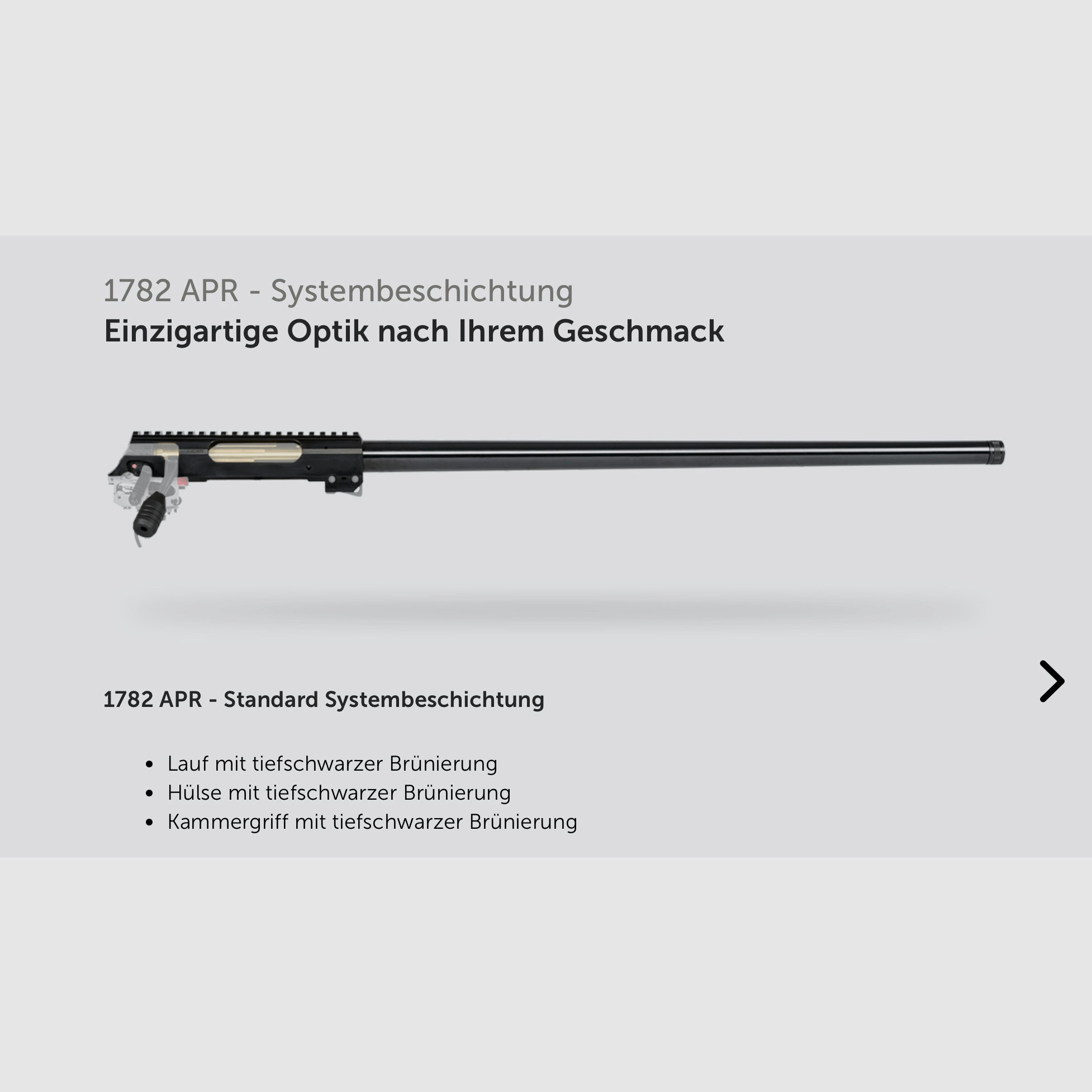 J.G. Anschütz 1782 D APR Grey 6,5 Creedmoor Gold "TIN" im ACC Premier Chassis von MDT M18x1 660 LL