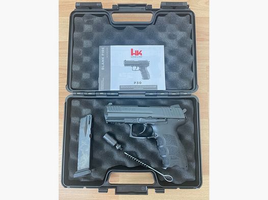 Heckler & Koch P30 Schreckschusspistole (PTB-nummeriert) im neuwertigen Zustand