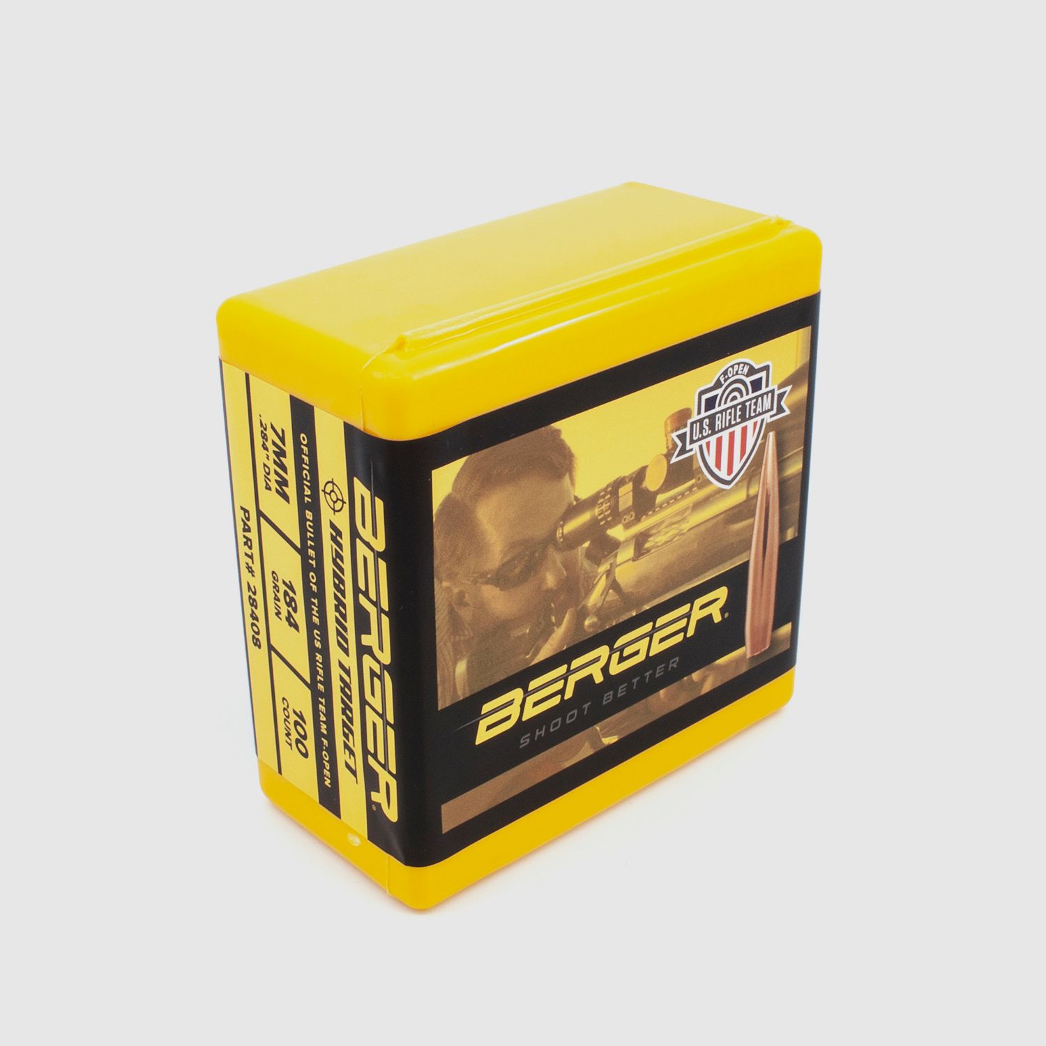 Berger Geschoss 7mm/.284 F-Open Hybrid Target 184GR 500 Stück