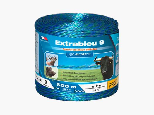 Removable Electrifiable Wire 9 - 500m for Large Animals - Copper/Stainless Steel