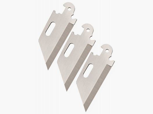 Cold Steel Click-N-Cut Ersatzklingen, Standard, Glatt, 3er Pack