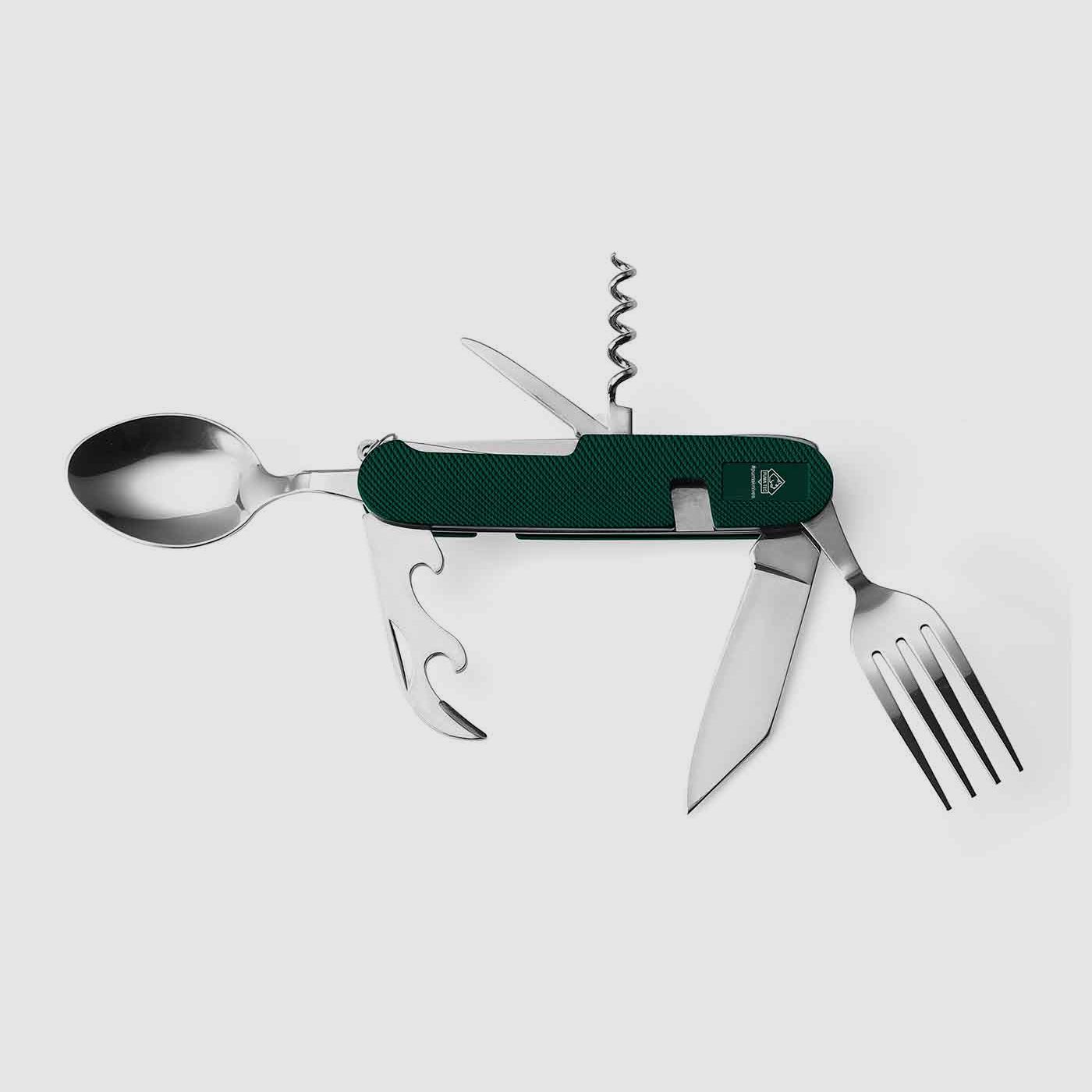 Herramienta de camping PUMA TEC, Multitool verde
