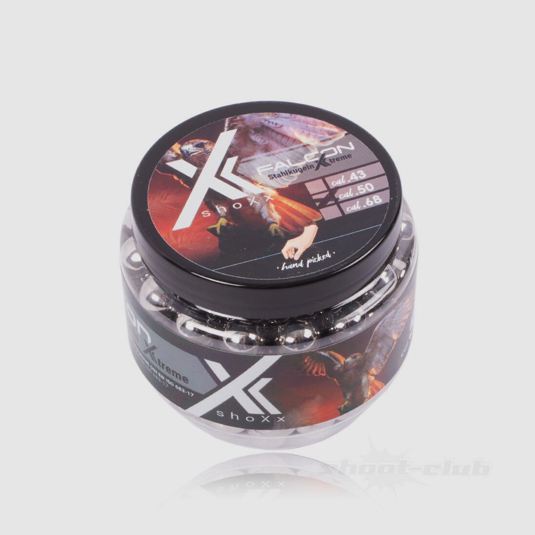 shoXx Falcon palle d'acciaio .50 8,5 g / 12,7 mm / 150 pz