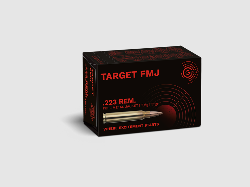 .223 rem TARGET FMJ 63 grs pro 1000, Bild 2 von 2