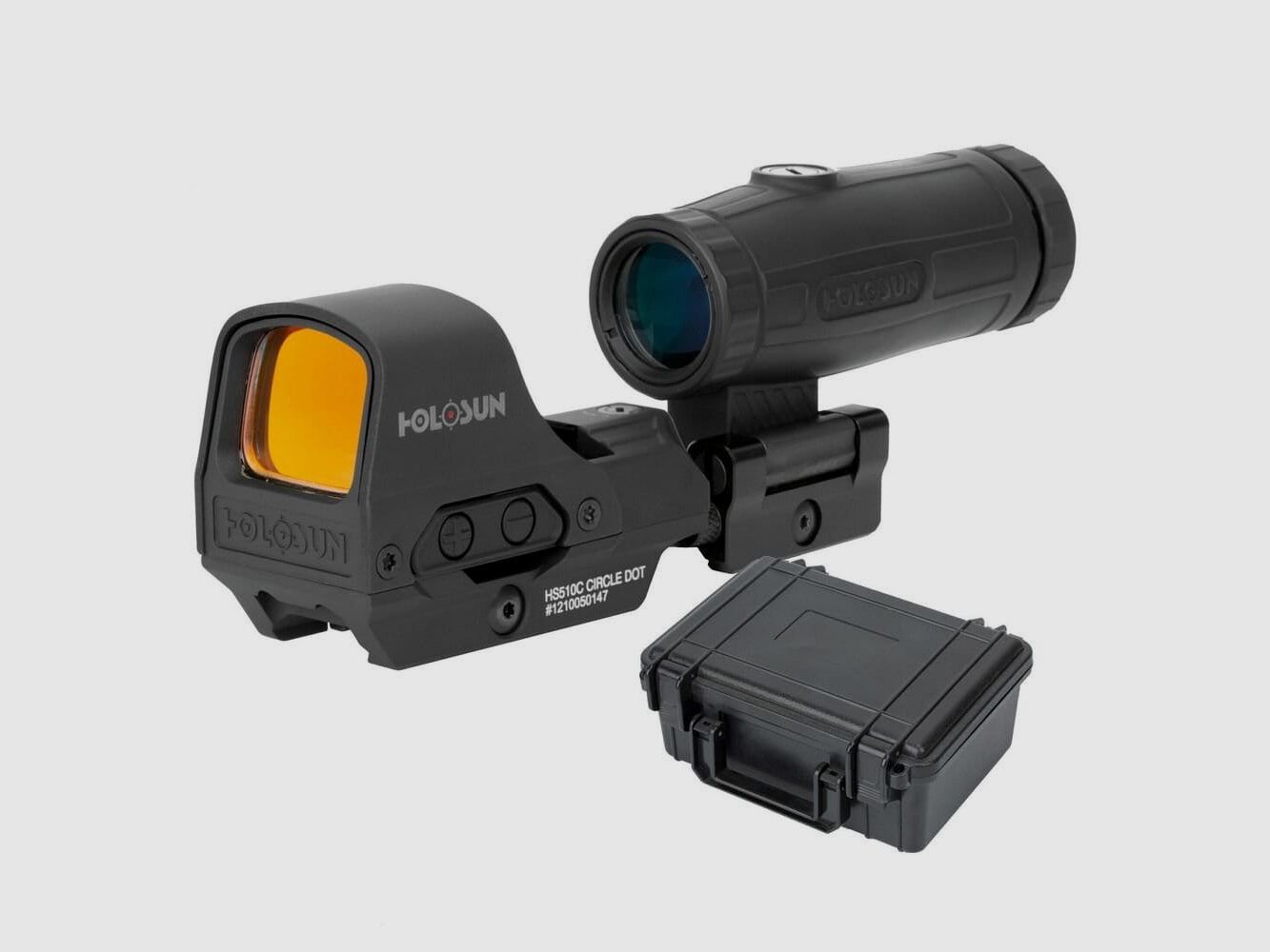 Holosun Set HS510C HM3X Magnifier inklusive Schutzkoffer