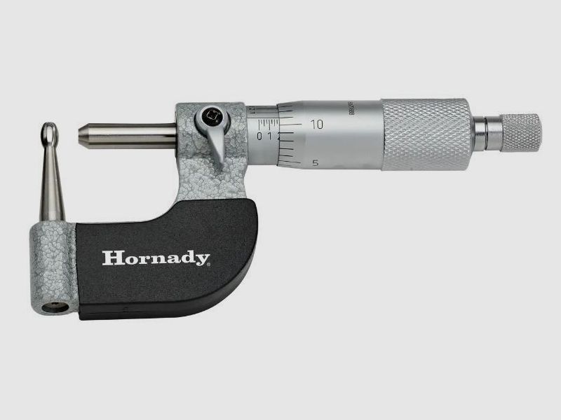 Hornady Mikrometr Śruba Wernierowa Bal Korpus Grubość Ścianek Pomiar 0.0001" z Głową Kuli #50059