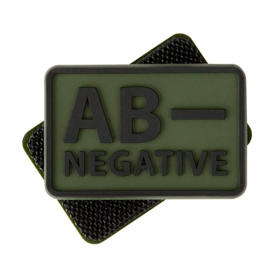 Emblemat Helikon GRUPA KRWI (komplet - 2szt.) - PVC - Olive Green - A/Rh-, zdjęcie 6 z 6