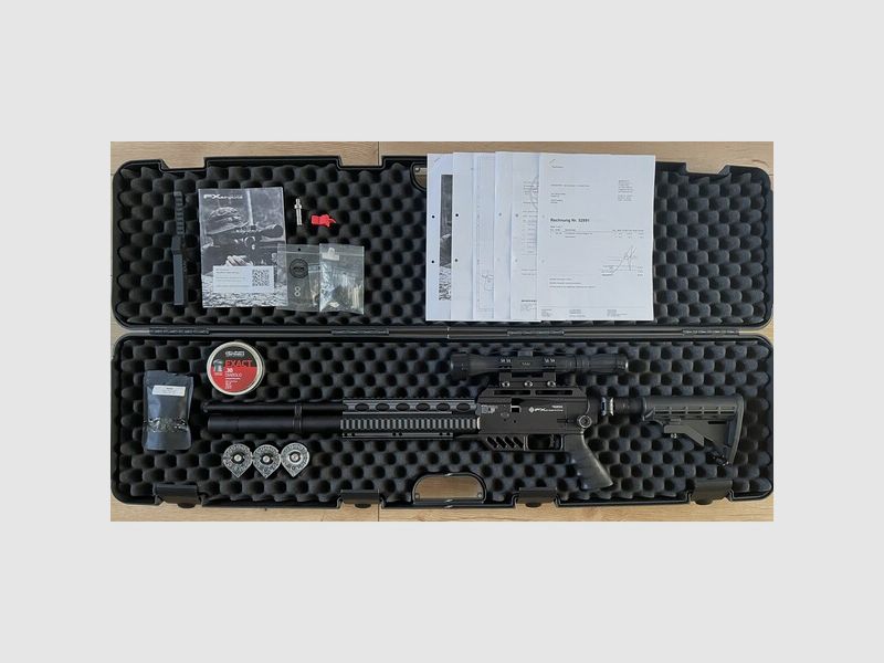 FX Dreamline Tactical 7,62, Scope, 4 Magazine, Barrel Band, Rechnung, Garantie
