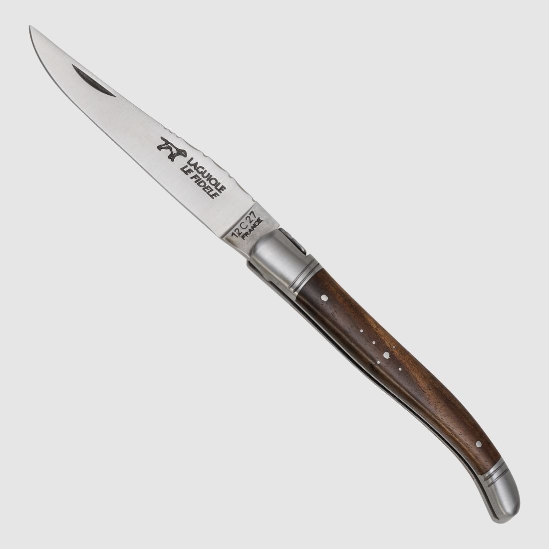 Hochwertiges Le Fidele Laguiole Taschenmesser Walnuss 42a konform legal fhren