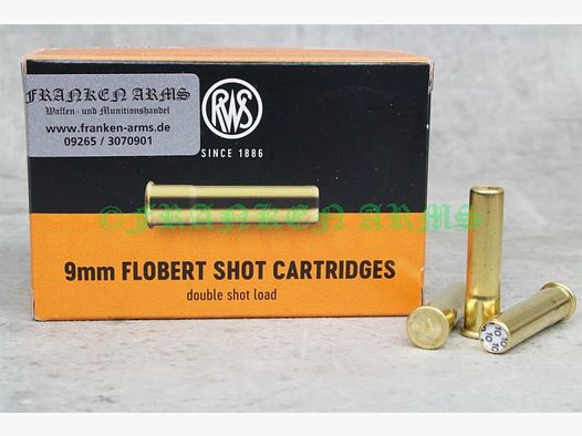 RWS	 9mm Flobert Doppelschrot 50Stück Staffelpreise