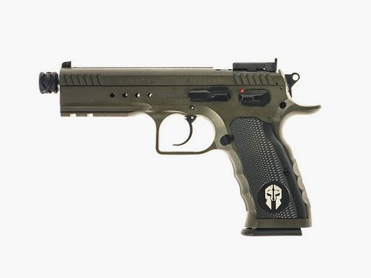 Tanfoglio Pistole T97L Tactical Pro, olivgrün, 4.92″