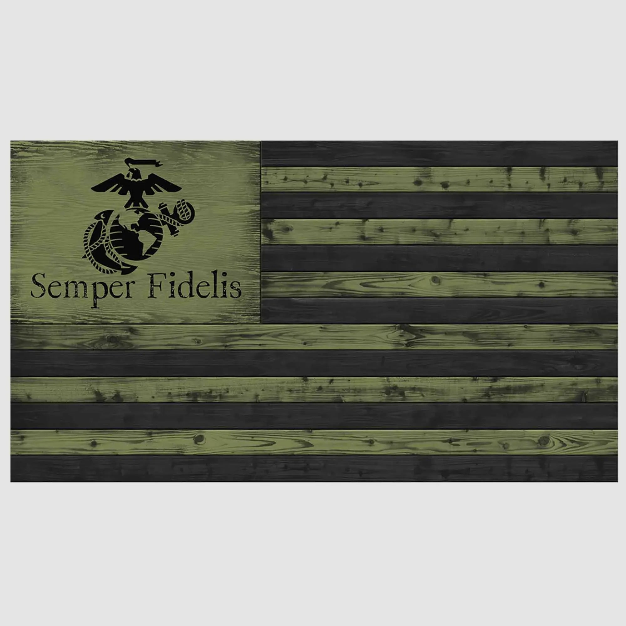 7.62 Design 7.62 Design Holzflagge USMC EGA