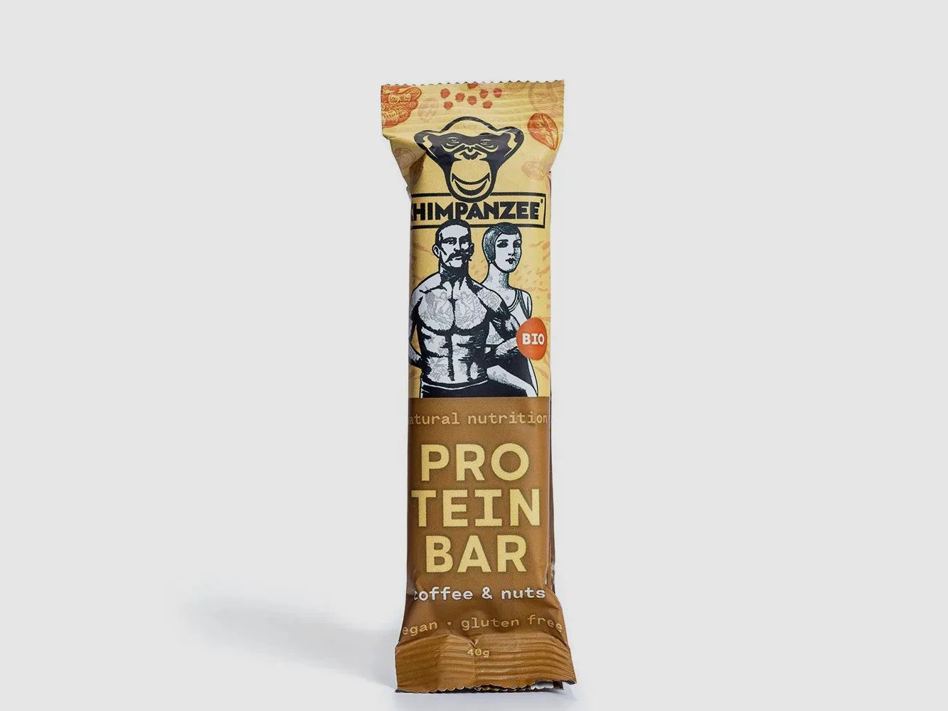 Chimpanzee Chimpanzee Riegel Bio Protein Bar Kaffee Nüsse
