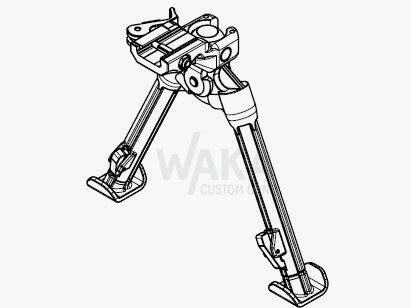 B&T Zweibein (Polymer) mit NAR Adapter (RAL 8031)