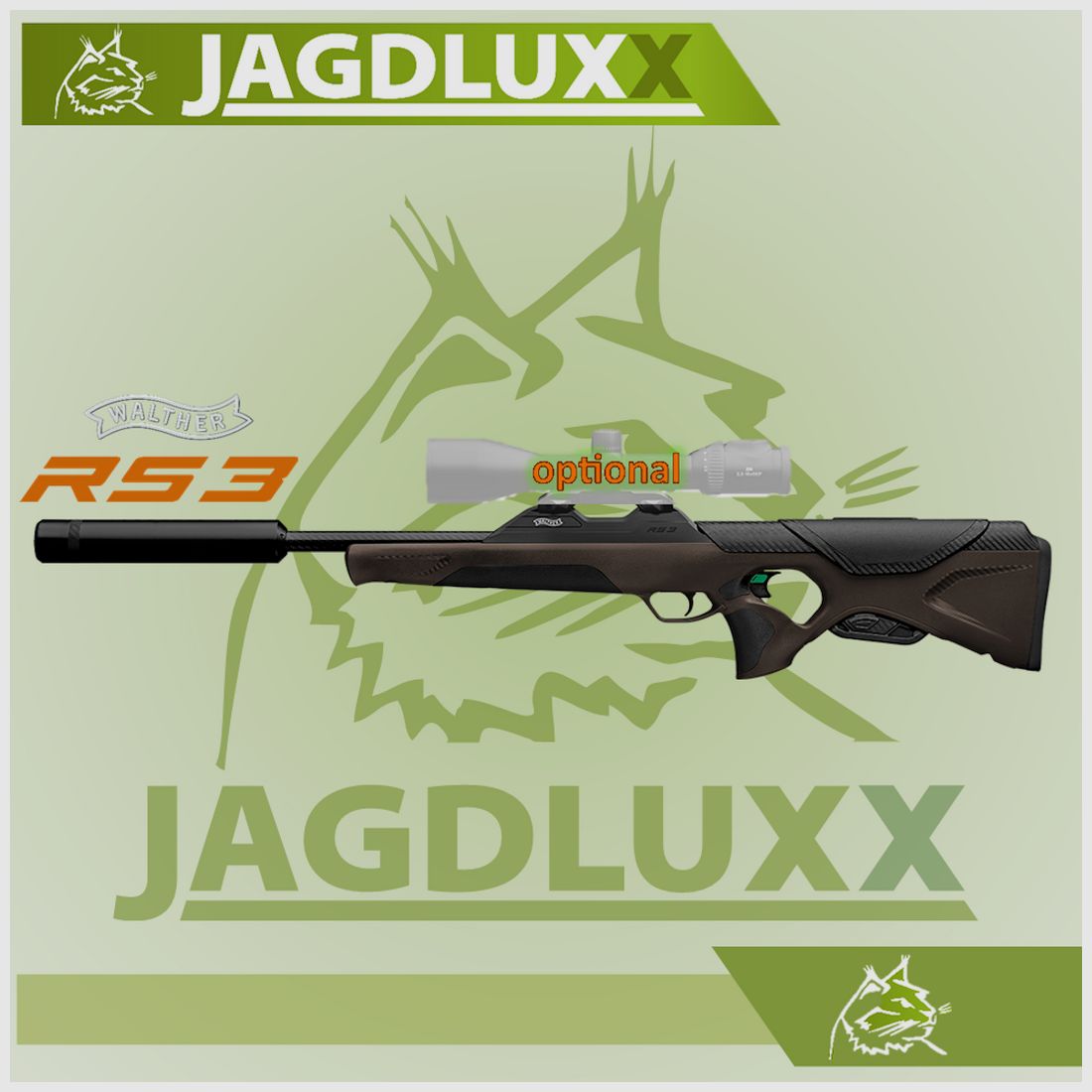 Walther RS 3 Pro Chestnut Repetierbchse inkl. Schalldmpfer