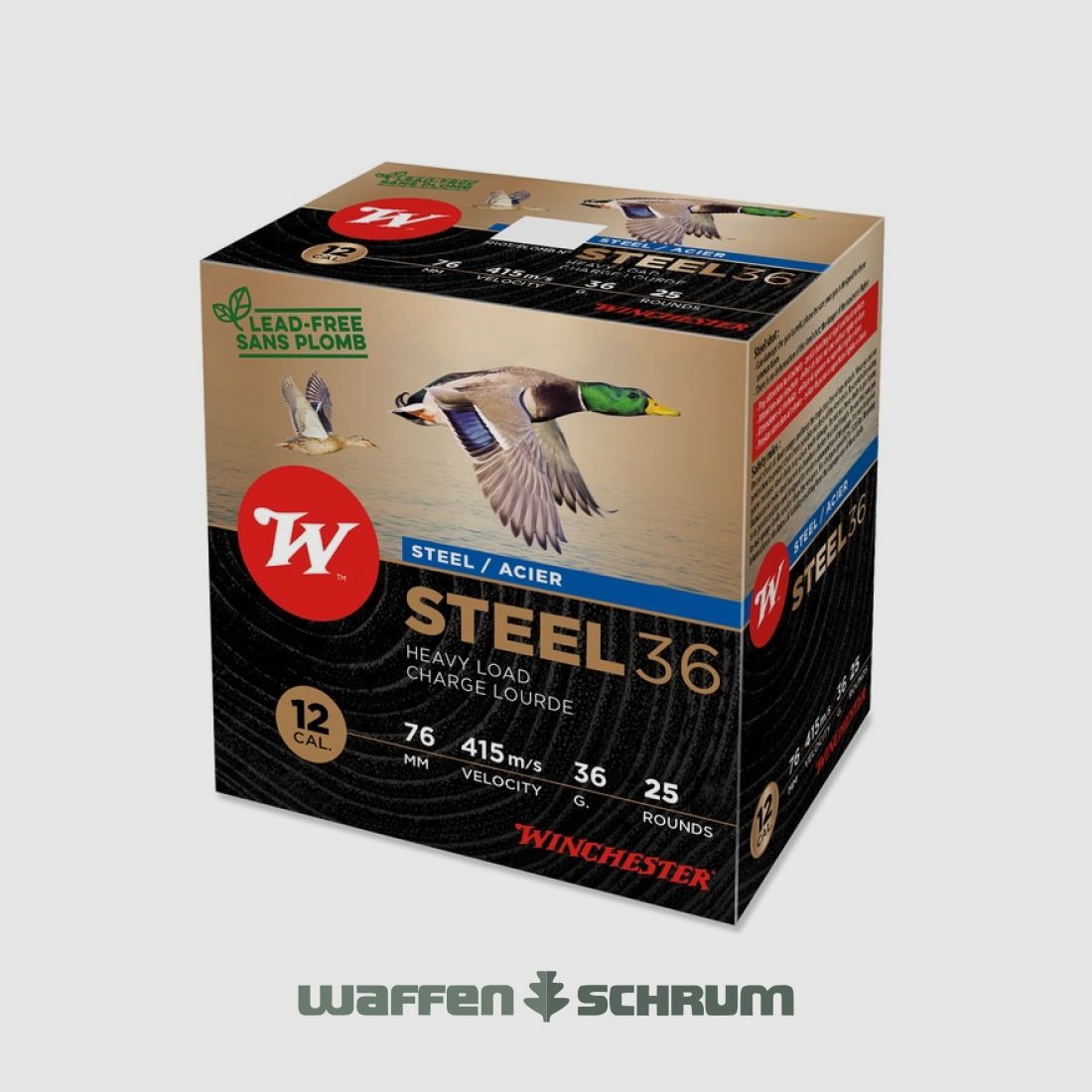 Winchester 12/76 Jagd Steel HP 3,3mm - 36g