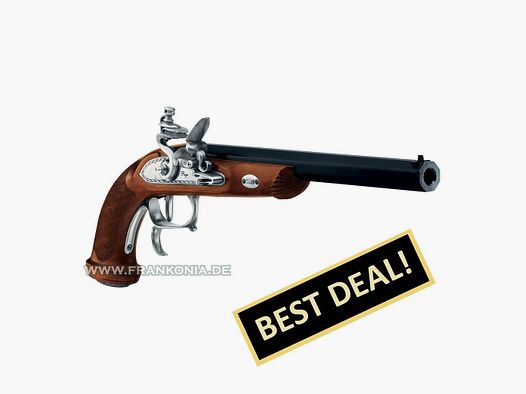 Davide Pedersoli Vorderlader Pistole Le Page Target .45 mit glattem Lauf