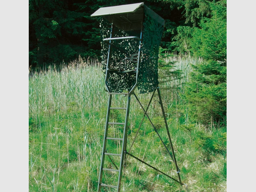 Dach mit Tarnnetz für Hochsitze