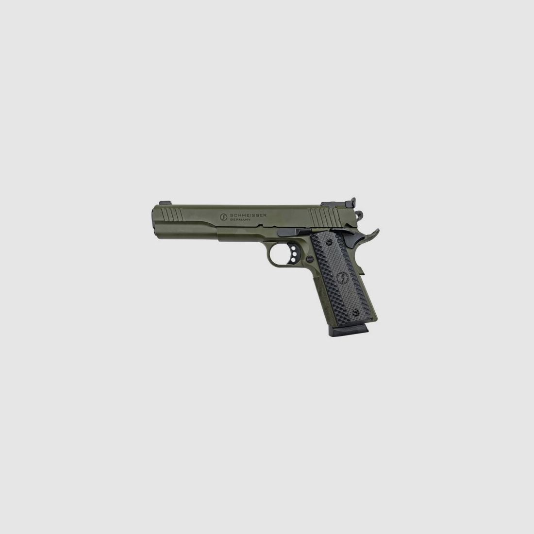 Schmeisser Hugo	 Hugo 1911 6" .45 ACP OD Green