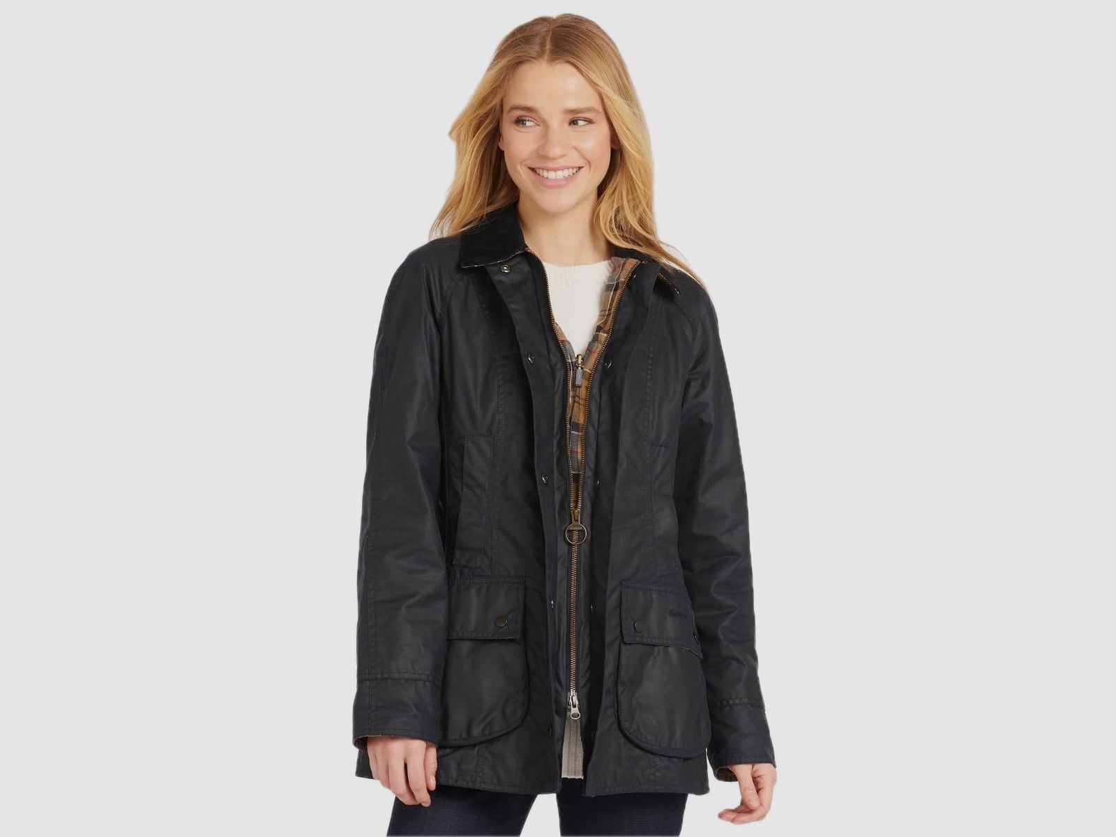 BARBOUR Wachsjacke Beadnell Navy