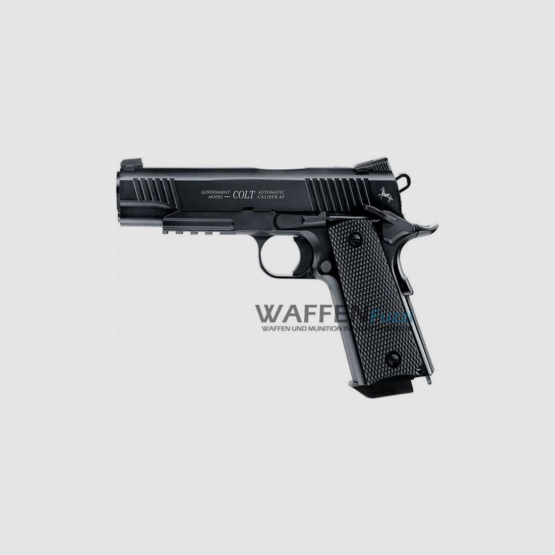 Pistola Colt M45 CQBP CO2 4,5 mm BB, brunita