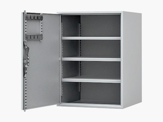 ISS Saarbrücken-Burbach armoire à munitions – 50x37x35 cm (Couleur grise, charnière de porte à gauche)