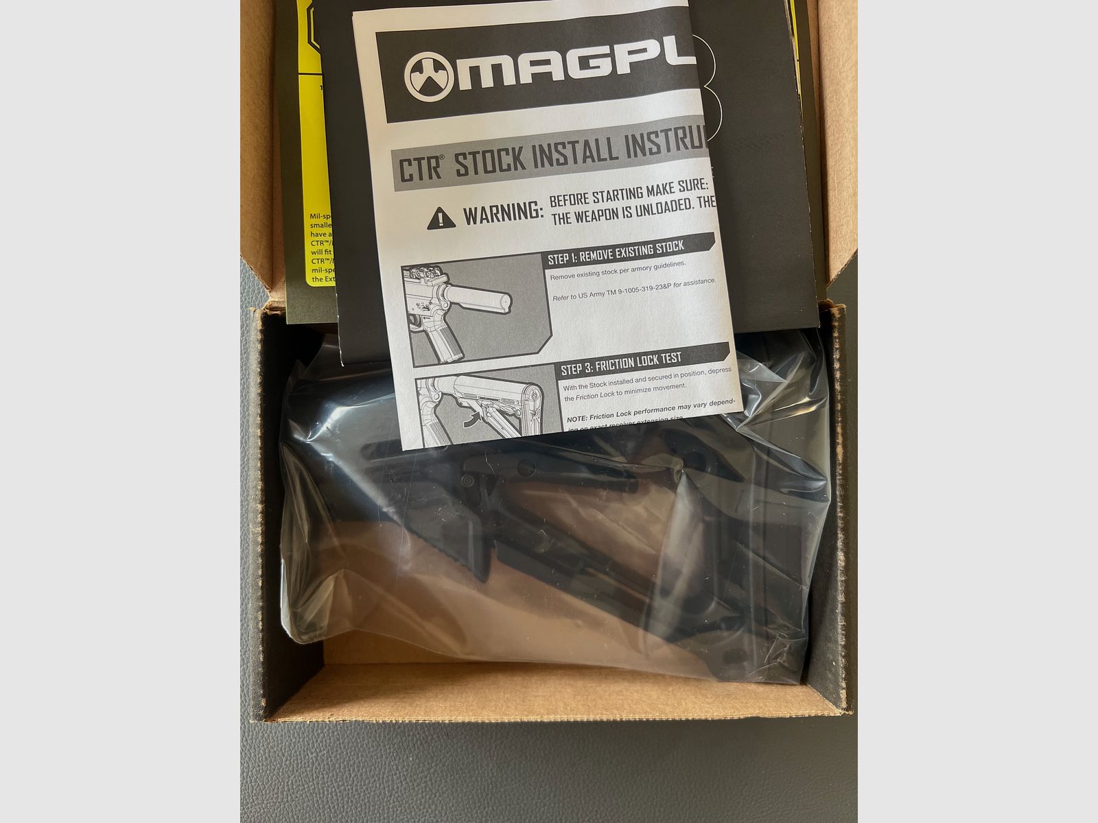 Magpul CTR Stock MAG311-BLK Mil-Spec negro – nuevo en embalaje original