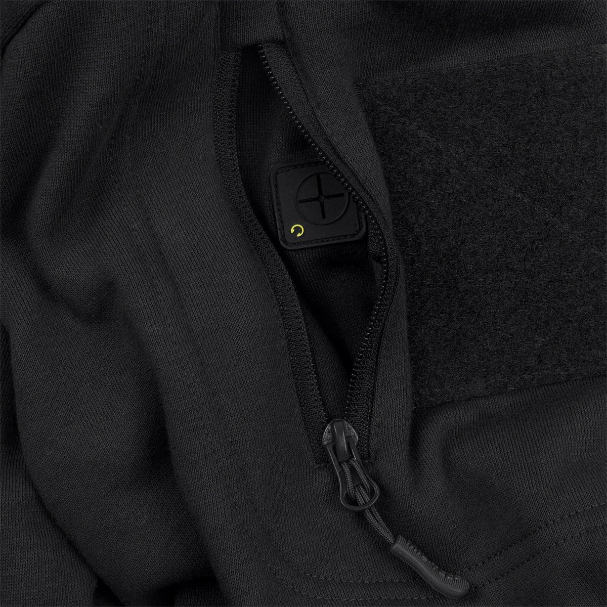FELPA – MIL-TEC – TACTICAL HOODIE Schwarz, Bild 5 von 6