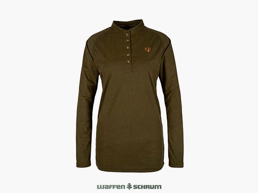 Hubertus Funktionsshirt mit Knopfleiste  Oliv