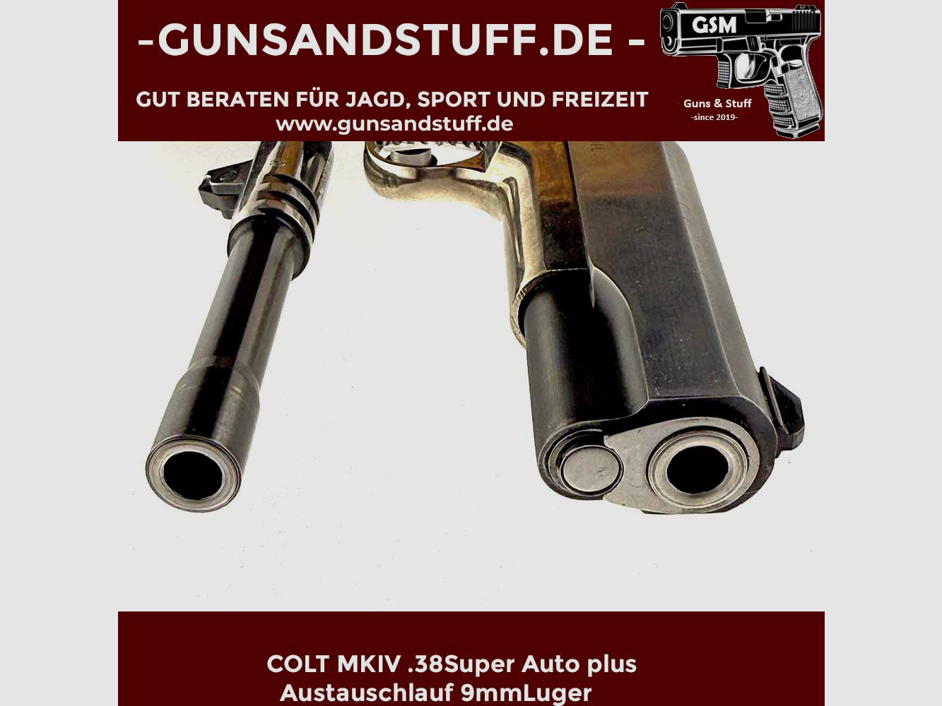 COLT MK IV Series 80 .38SuperAuto plus exchange barrel 9mmLuger