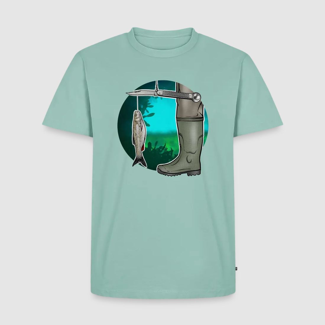 PUMA Men´s Premium T-Shirt „Waagemesser – Petri Heil"