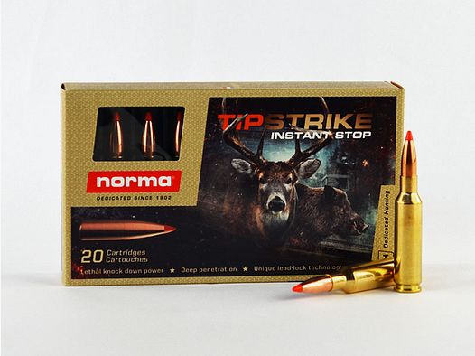 NORMA Tipstrike 6,5 Creedmoor, 140 grs 1 Packung (20 Schuss á 3,995 €*)