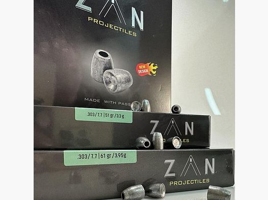 Shot – ZAN slug 7.62 mm, 61 grain .303 / 7.7 cal