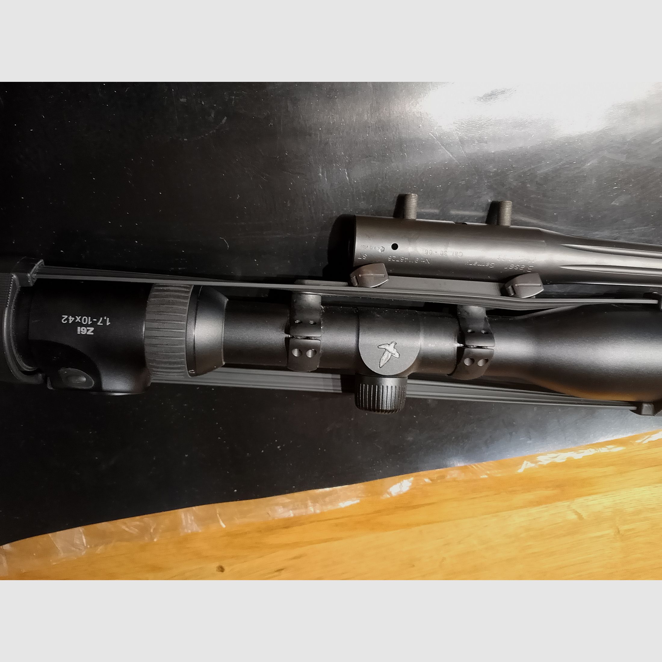 kannelierten Läufe R93 Luxus  30-06 & .222 mit Swarovsky Gläsern