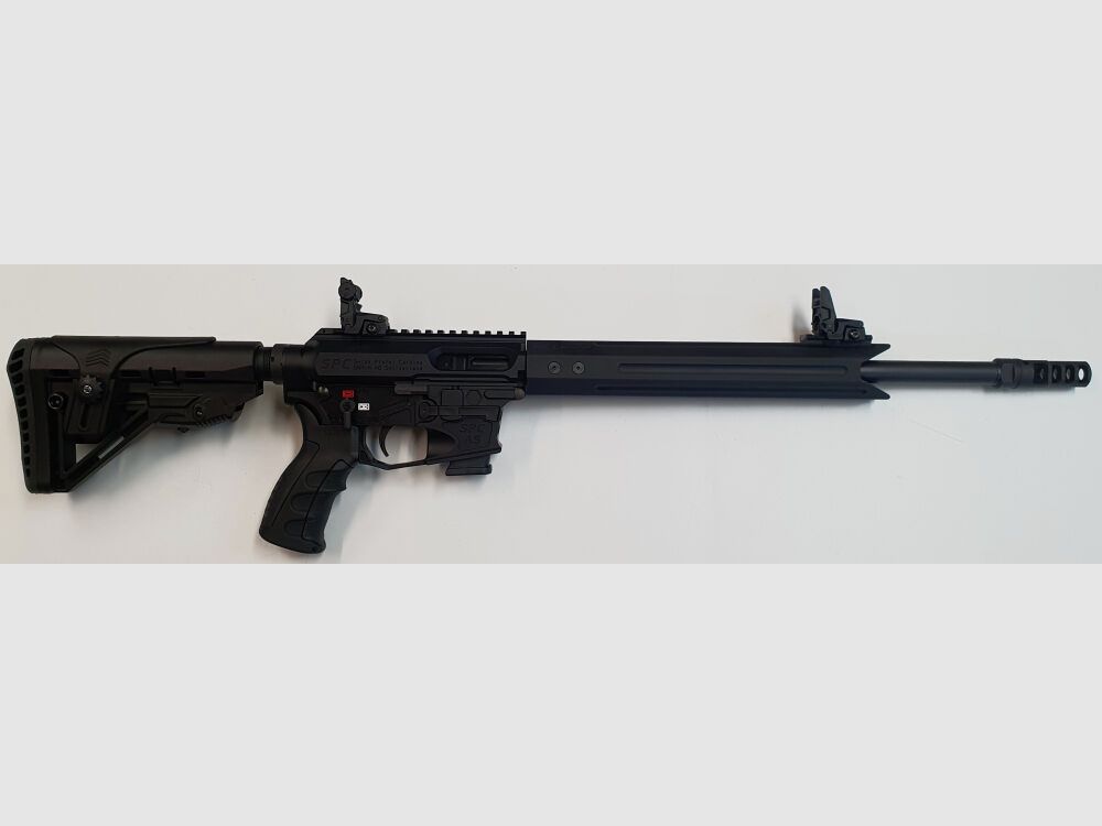GWMH AG Selbstladebüchse GWMH SPC-SPORTER A5 17" (SWISS PISTOL CARBINE) BLACK Kal.9x19 AR15 Glock Magazin