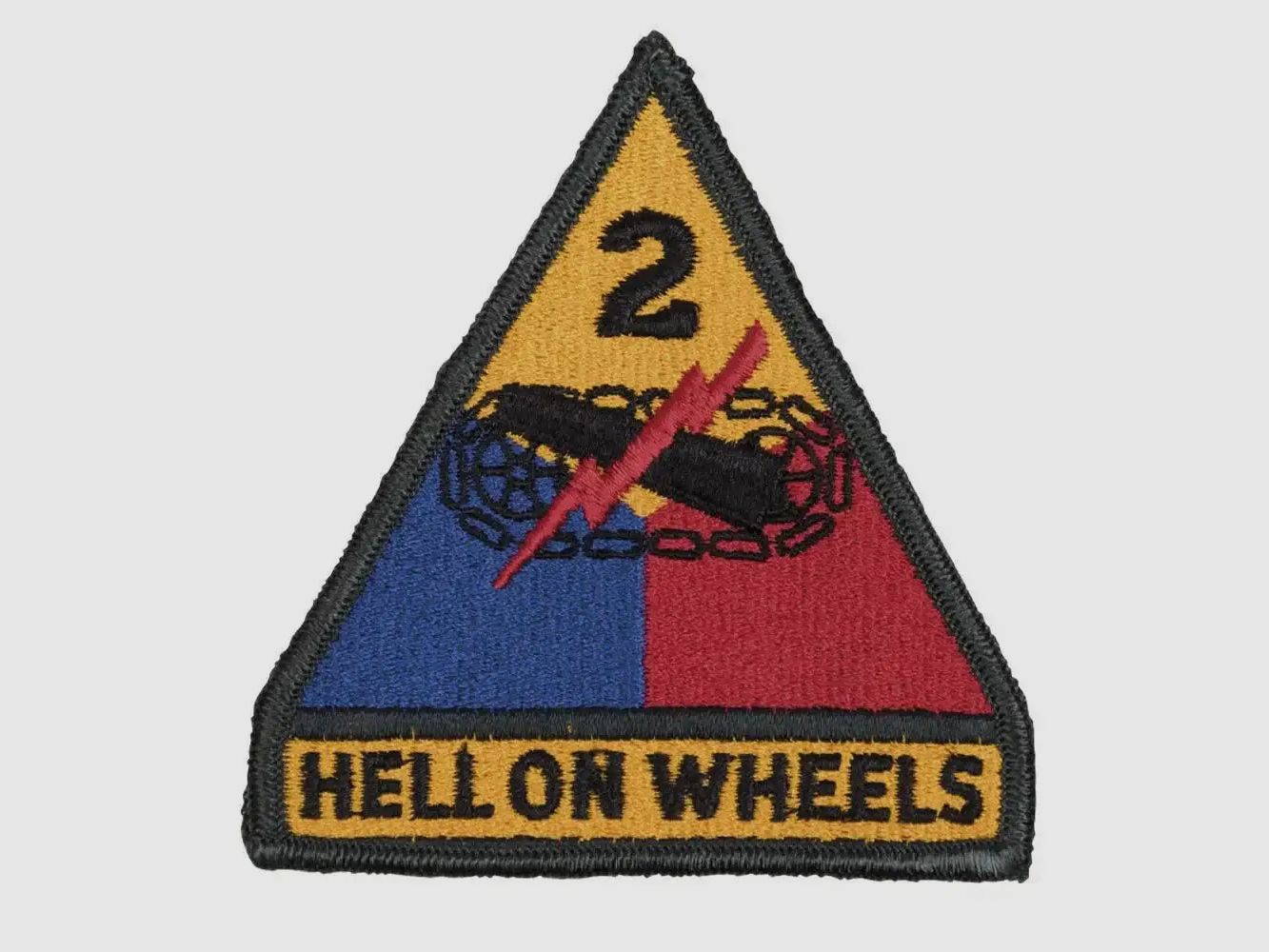 US Army US textile badge 2nd Armored Division Hell on Wheels