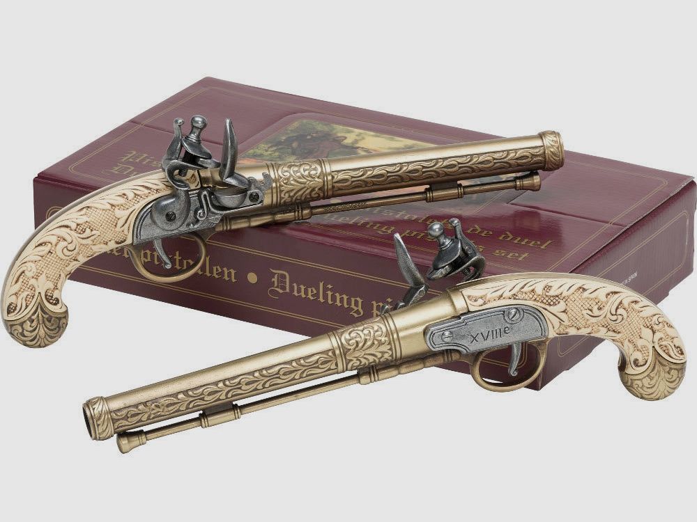 Dueling pistols set from the 16th century