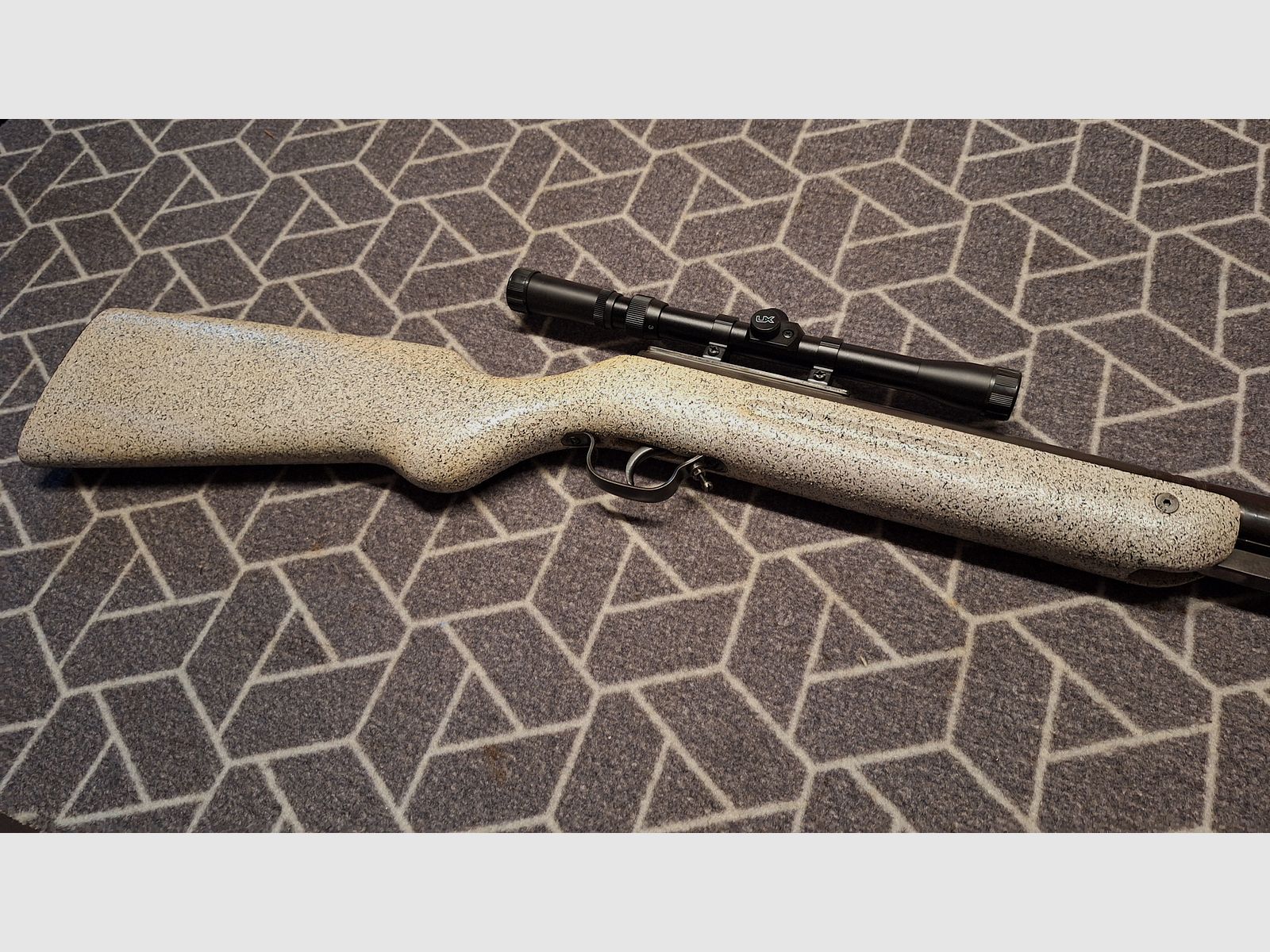 Haenel III-60 "Q1" carabina de aire DDR con scope. ¡pieza única para coleccionistas!