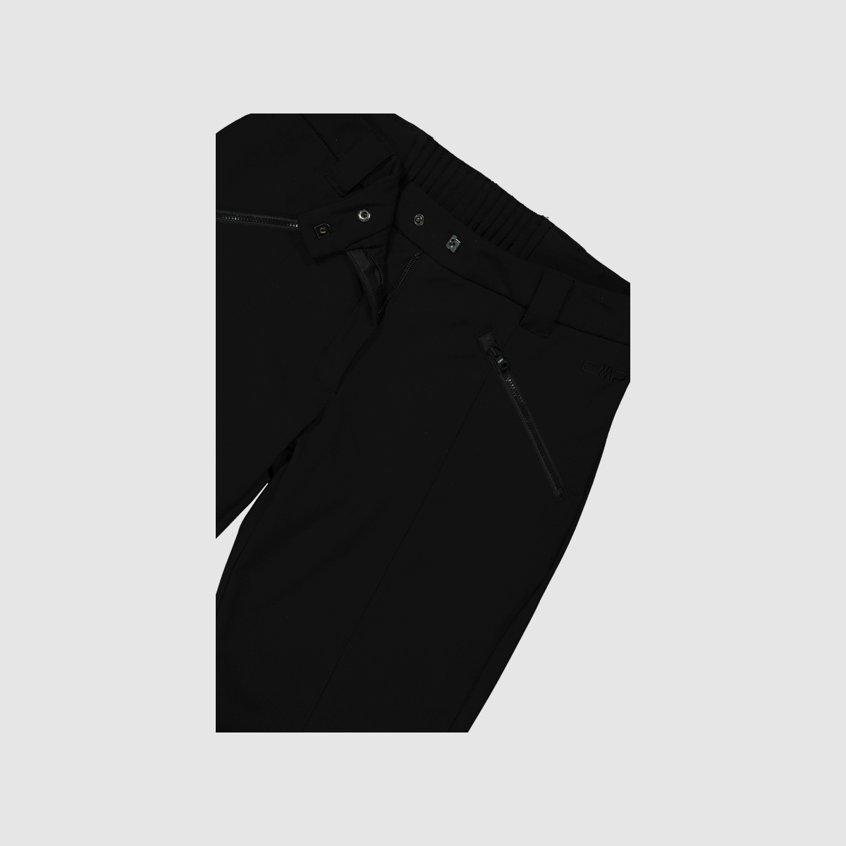 Pantalones Softshell CMP para Mujer con Costura Visible en la Parte Delantera Negra
