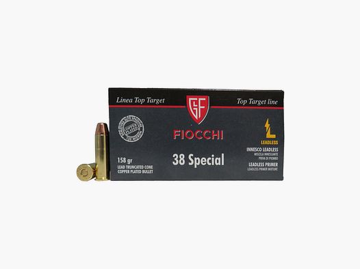 Patronen Fiocchi Kal. 38 Special LL Tccp 158 gr