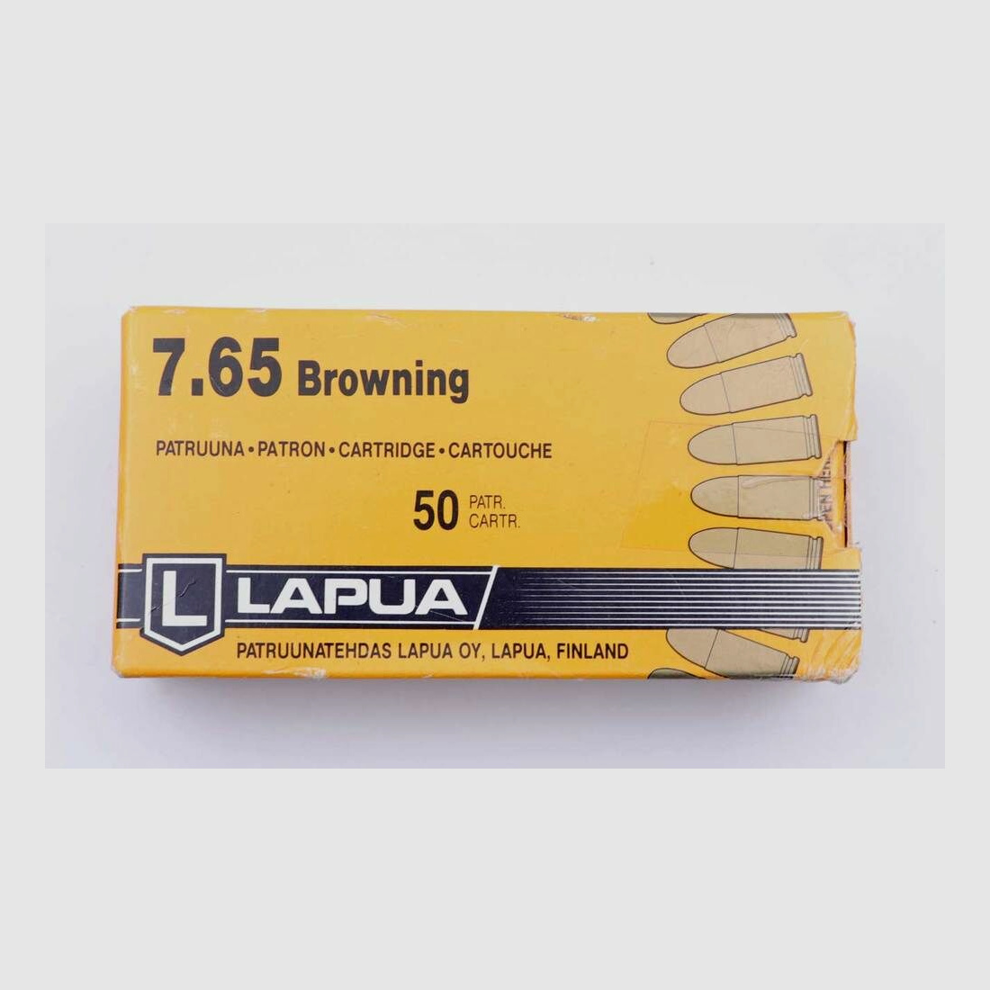 Lapua / Finland Pistoolpatronen 7,65mm Browning/.32ACP
