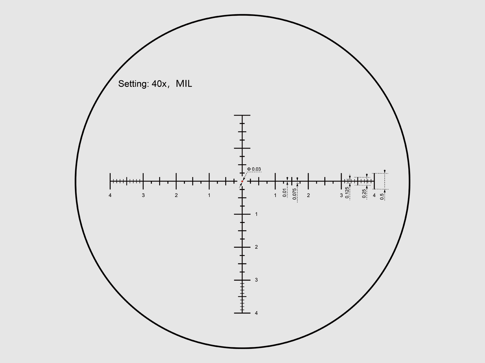 LUNETTE CONTINENTAL X8 6-48X56 ED MIL TACTICAL, image 2 of 5
